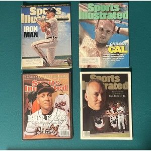Group of 4 Cal Ripken Sports Illustrated Magazines